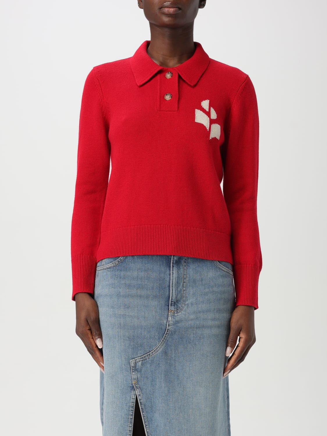 Tシャツ・カットソー ISABEL MARANT Woman T-Shirt Red TS0041FAA1N41I 70RD Isabel Marant Zelitos T-Shirt in Red | Lyst Canada