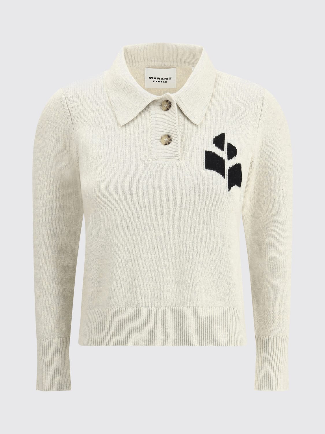 ISABEL MARANT ETOILE POLO SHIRT: Sweater woman Isabel Marant Etoile, Grey - Img 1