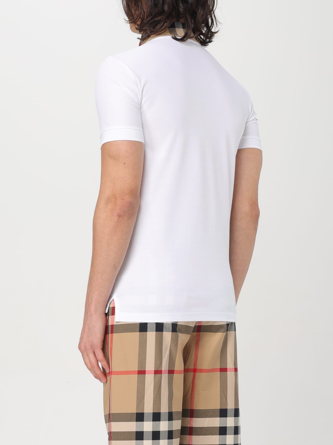 BURBERRY POLO SHIRT: Sweatshirt men Burberry, White - Img 3