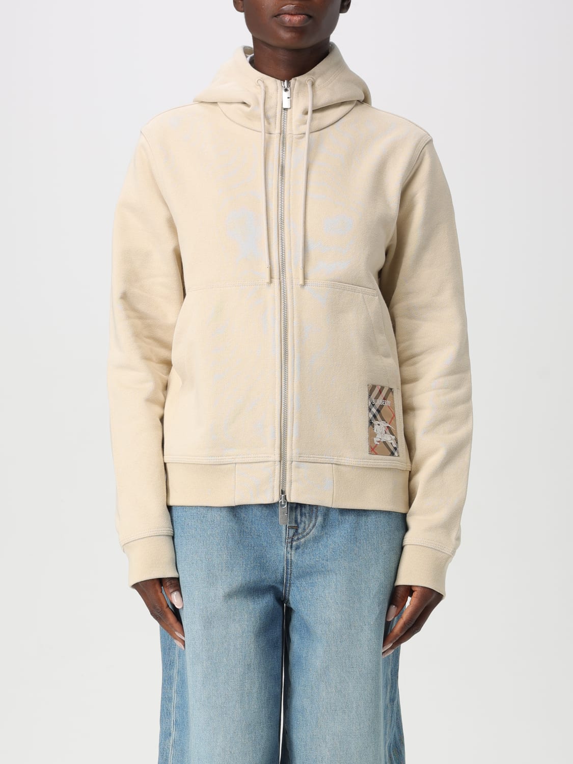 ジャケット BURBERRY Women Sweater 8103498 Beige BURBERRY: Sweatshirt woman - Beige | Burberry sweatshirt