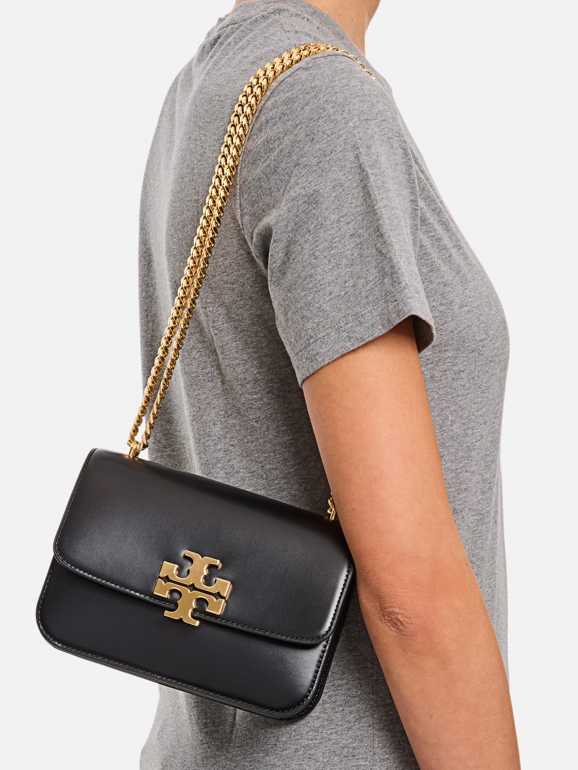 バッグ・カバンその他 TORY BURCH Woman Mini bag Black 166169 001 Small Eleanor Bag: Women's Designer Shoulder Bags | Tory Burch