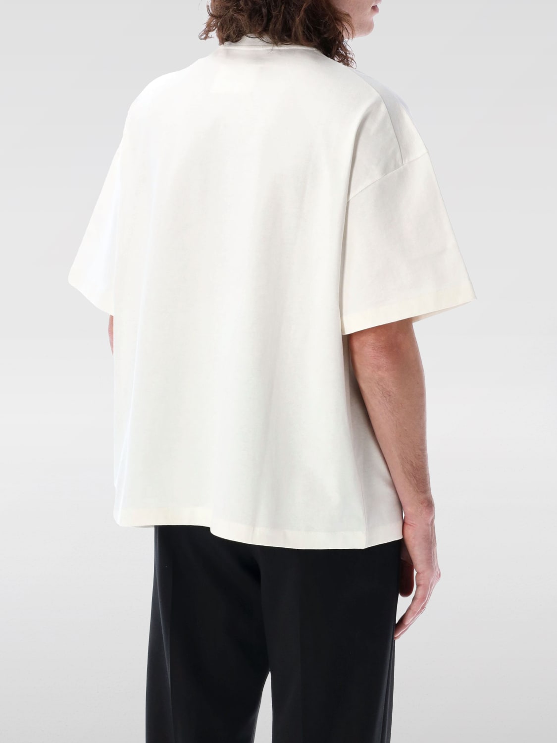 JIL SANDER T-SHIRT: T-shirt in cotone con logo Jil Sander, Bianco - Img 2
