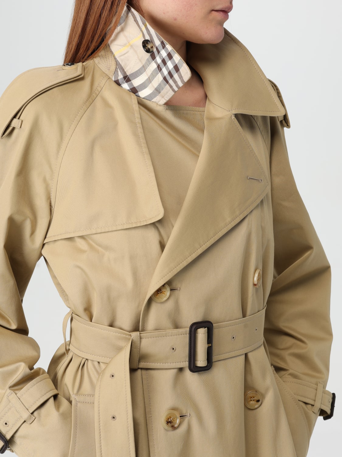 BURBERRY: Jacket woman - Beige | Burberry jacket 8104711