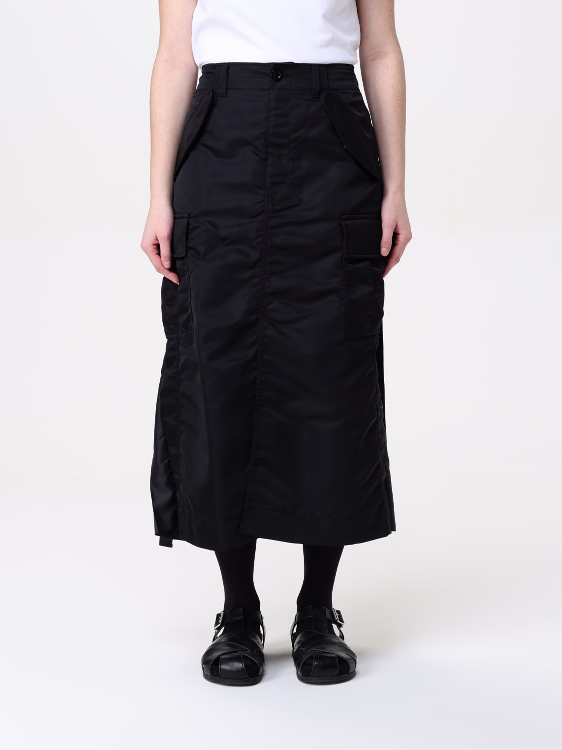 スカート SACAI Woman Skirt Black SCW205 001 SACAI: Skirt woman - Black | Sacai skirt SCW205 online at