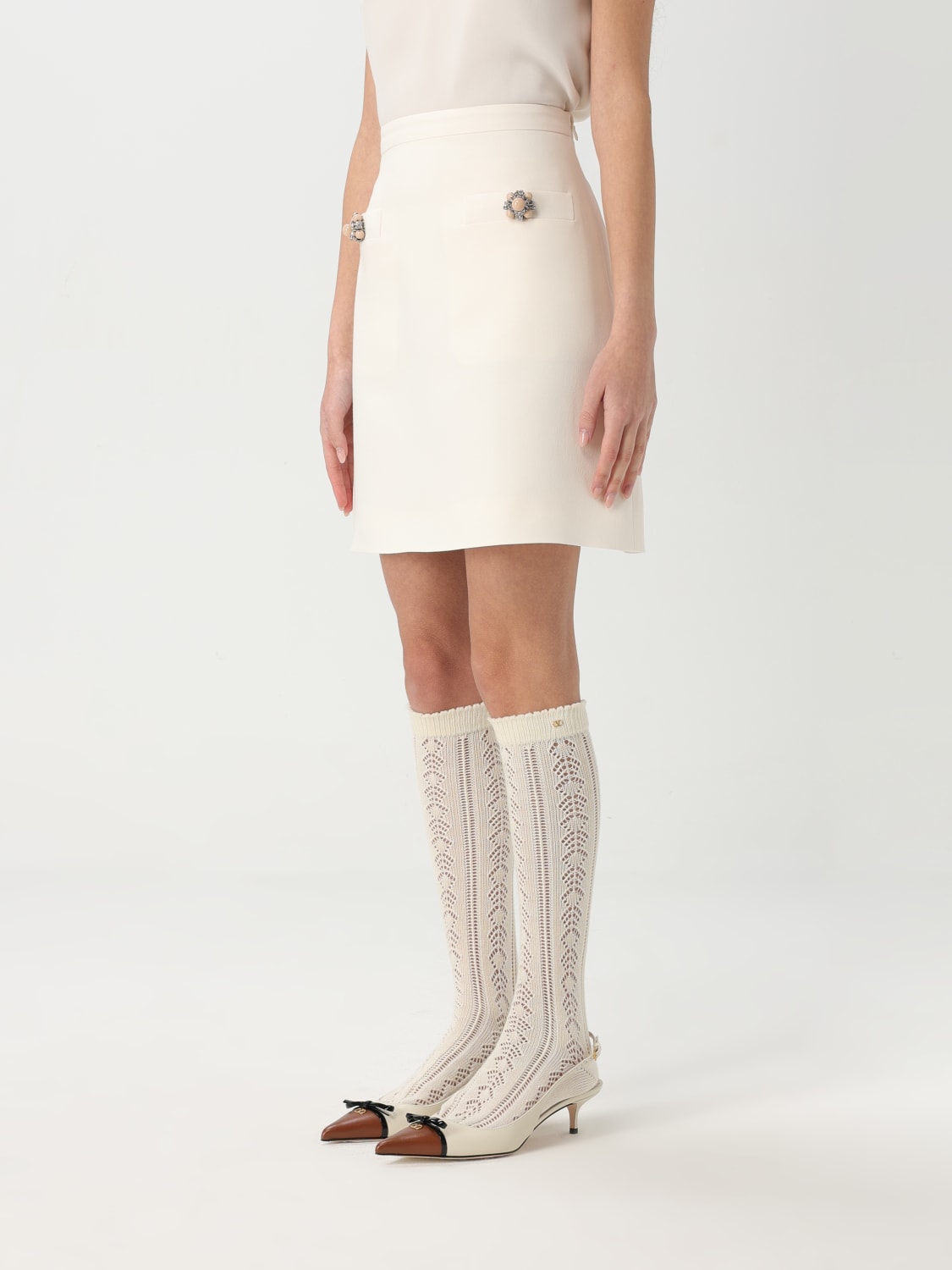 スカート VALENTINO Woman Skirt Ivory 6B3RACH71CF A03 VALENTINO: Skirt woman - Ivory | Valentino skirt 6B3RACH71CF