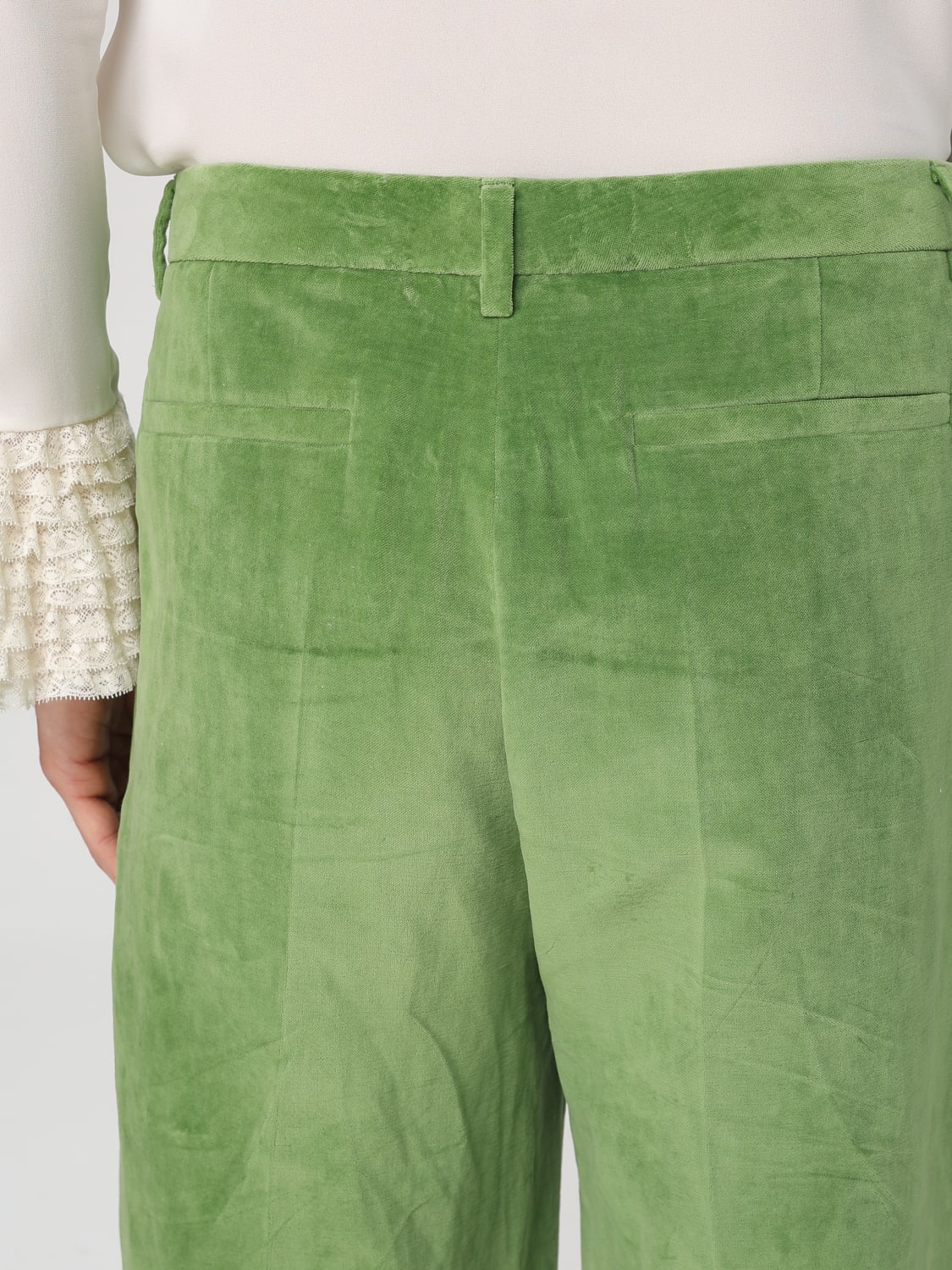VALENTINO: Pants men - Green | Valentino pants 6V3RBJ74AM2