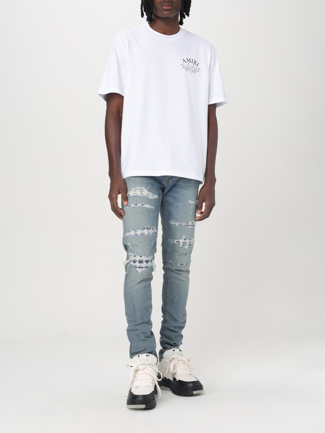 AMIRI T-SHIRT: T-shirt herren Amiri, Weiß - Img 2