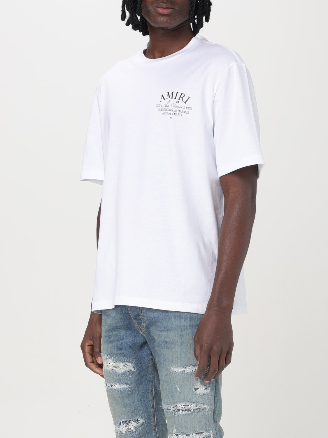 AMIRI T-SHIRT: T-shirt herren Amiri, Weiß - Img 4