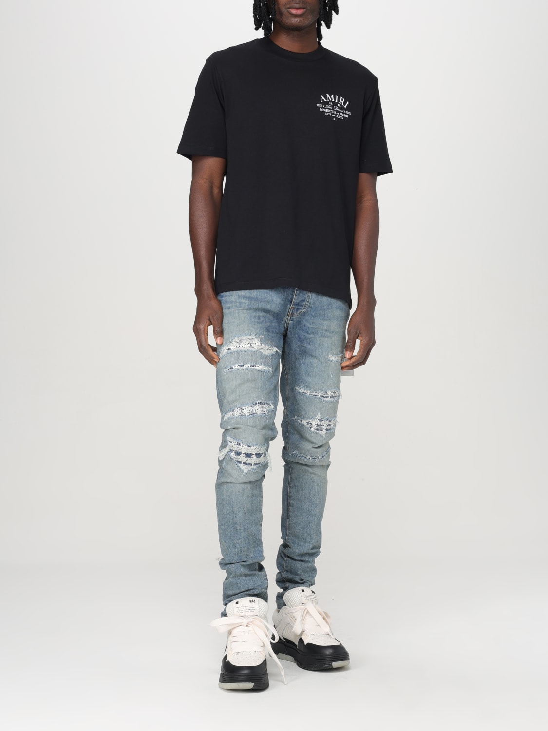Tシャツ・カットソー AMIRI Men T-shirt Black AMJYTE1071 001 AMIRI: T-shirt men - Black | Amiri t-shirt AMJYTE1078 online