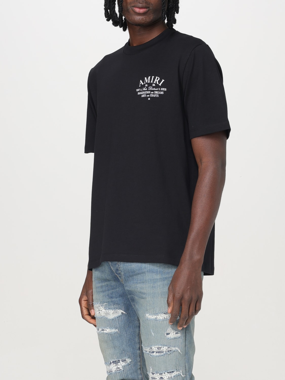 Tシャツ・カットソー AMIRI Men T-shirt Black AMJYTE1071 BLACK AMIRI: T-shirt men - Black | Amiri t-shirt AMJYTE1052 online