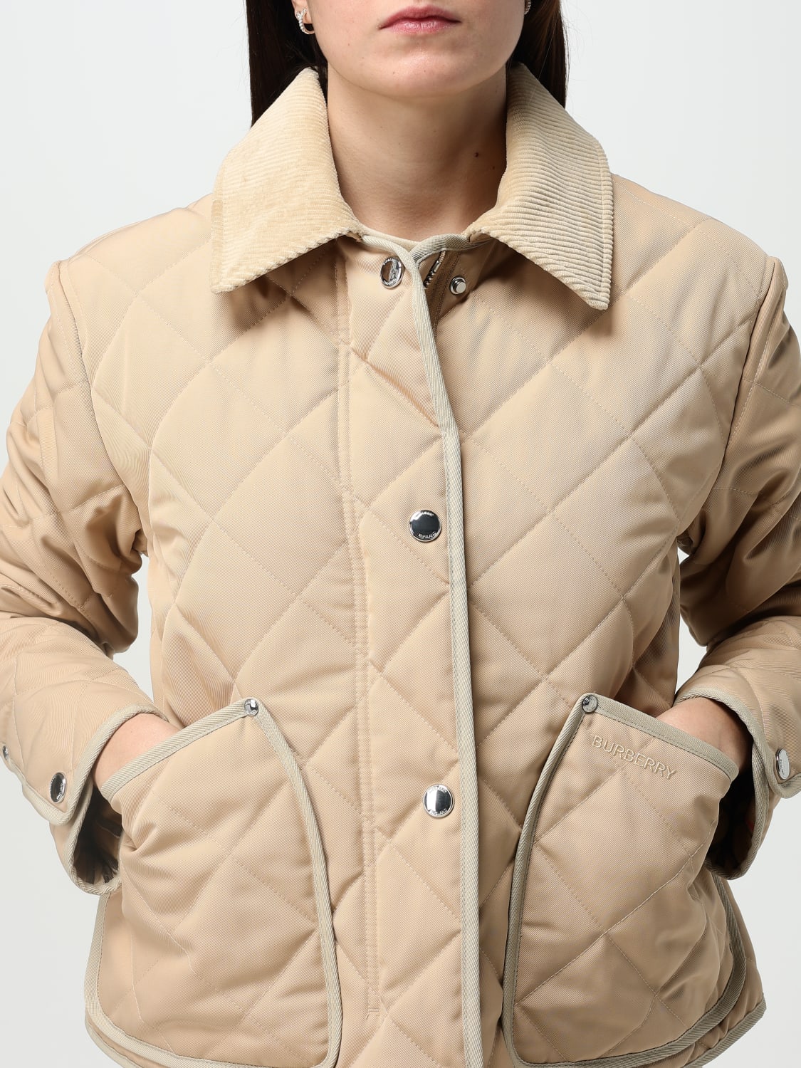 BURBERRY: Jacket woman - Pink | Burberry jacket 8096026