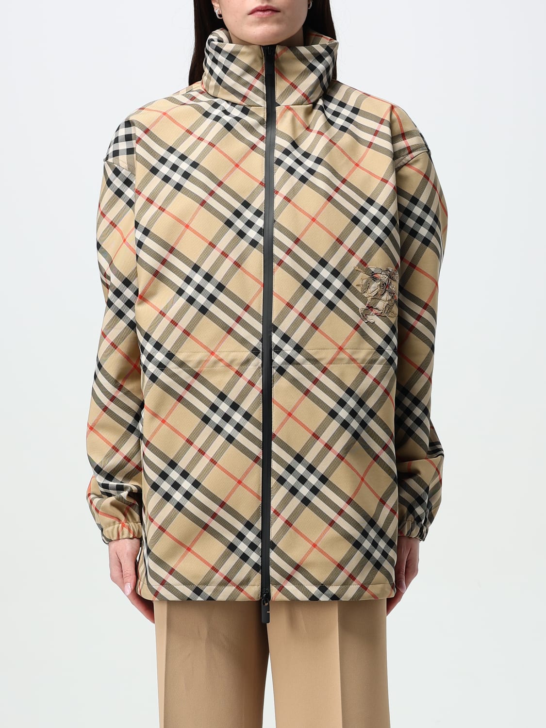 BURBERRY: Jacket woman - Sand | Burberry jacket 8104112