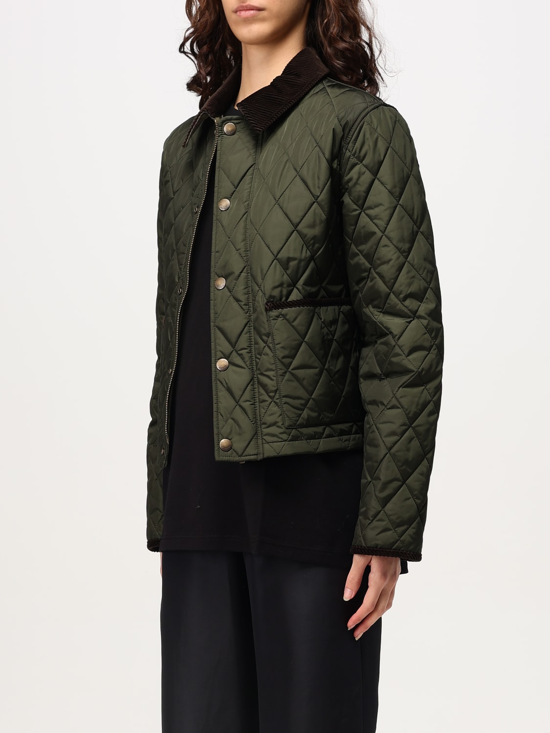 ジャケット BURBERRY Women Jackets 8105099C2491 GREEN BURBERRY: Jacket woman - Olive | Burberry jacket 8105099