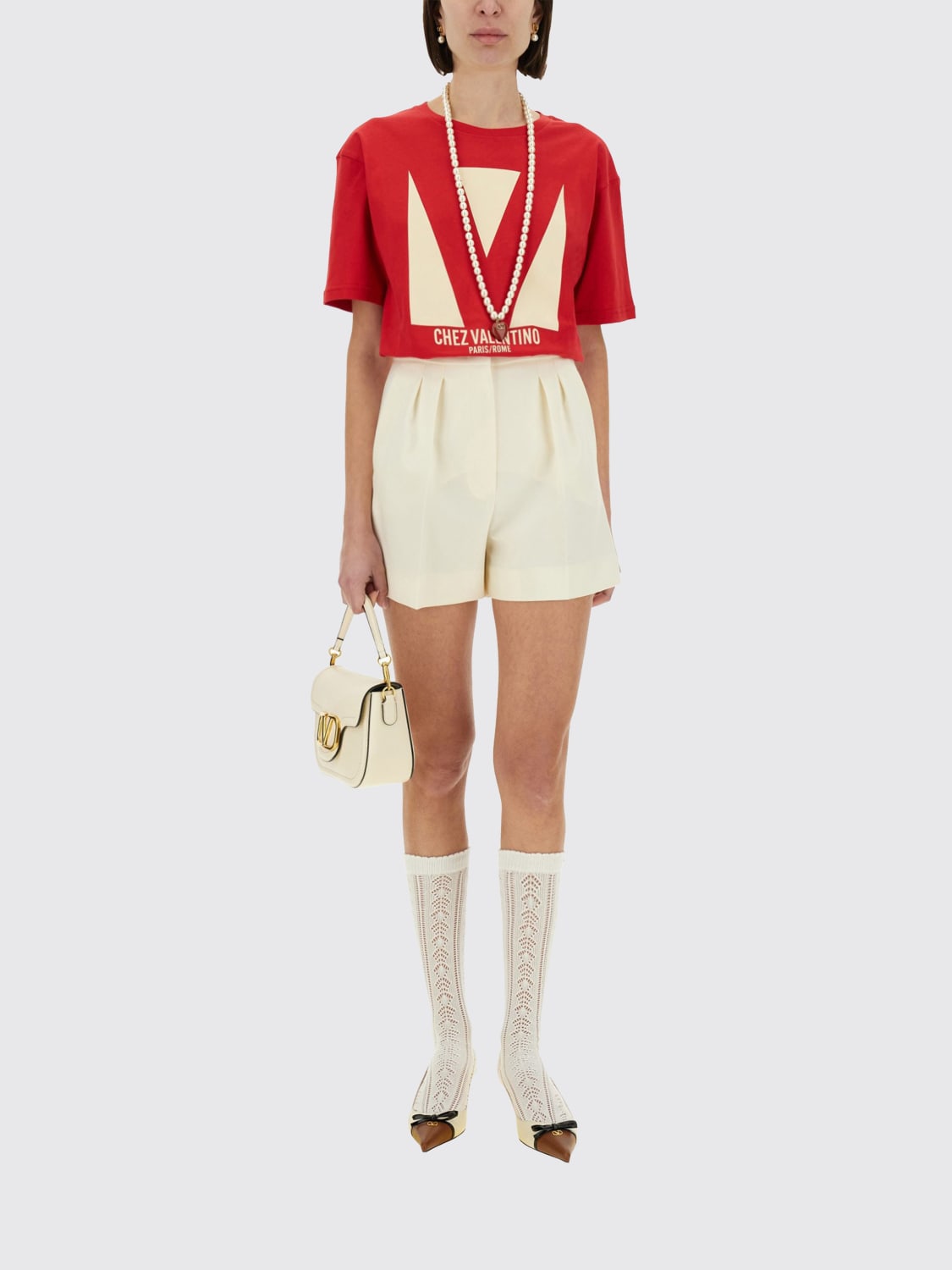 VALENTINO CAMISETA: Top mujer Valentino, Rojo - Img 2