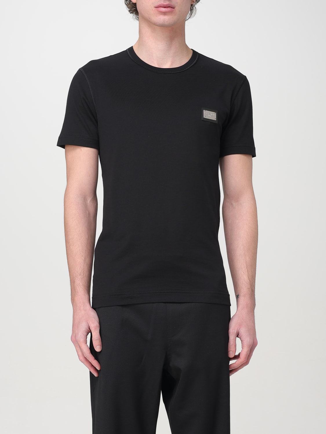 Tシャツ・カットソー DOLCE  GABBANA Men T Shirts G8PT1TG7F2I Black DOLCE & GABBANA: T-shirt men - Black | Dolce & Gabbana t