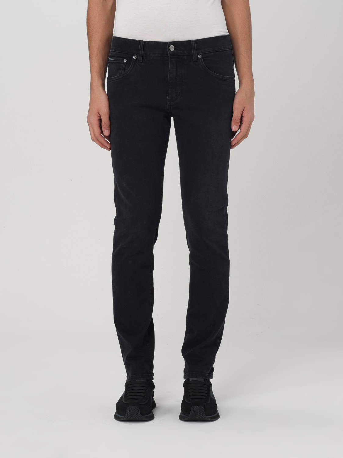 DOLCE & GABBANA JEANS: Jeans Dolce & Gabbana in denim stretch , Nero - Img 1