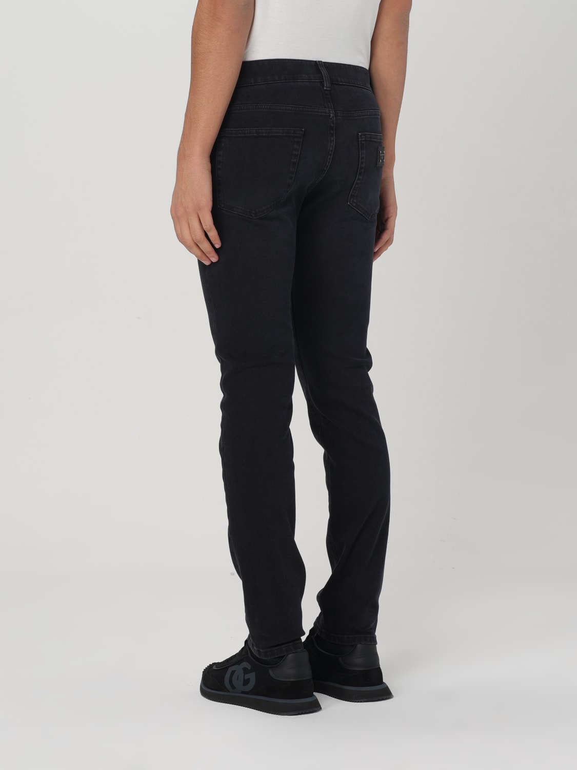 DOLCE & GABBANA JEANS: Jeans Dolce & Gabbana in denim stretch , Nero - Img 3