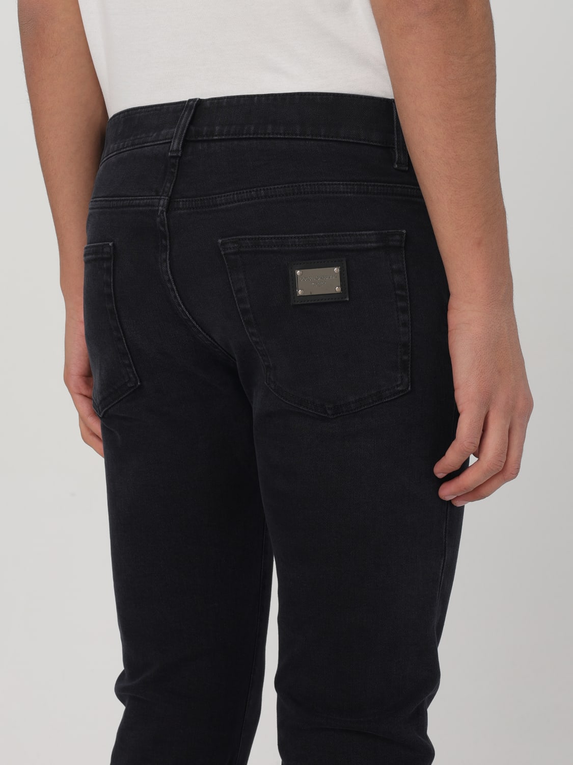 DOLCE & GABBANA JEANS: Jeans Dolce & Gabbana in denim stretch , Nero - Img 5