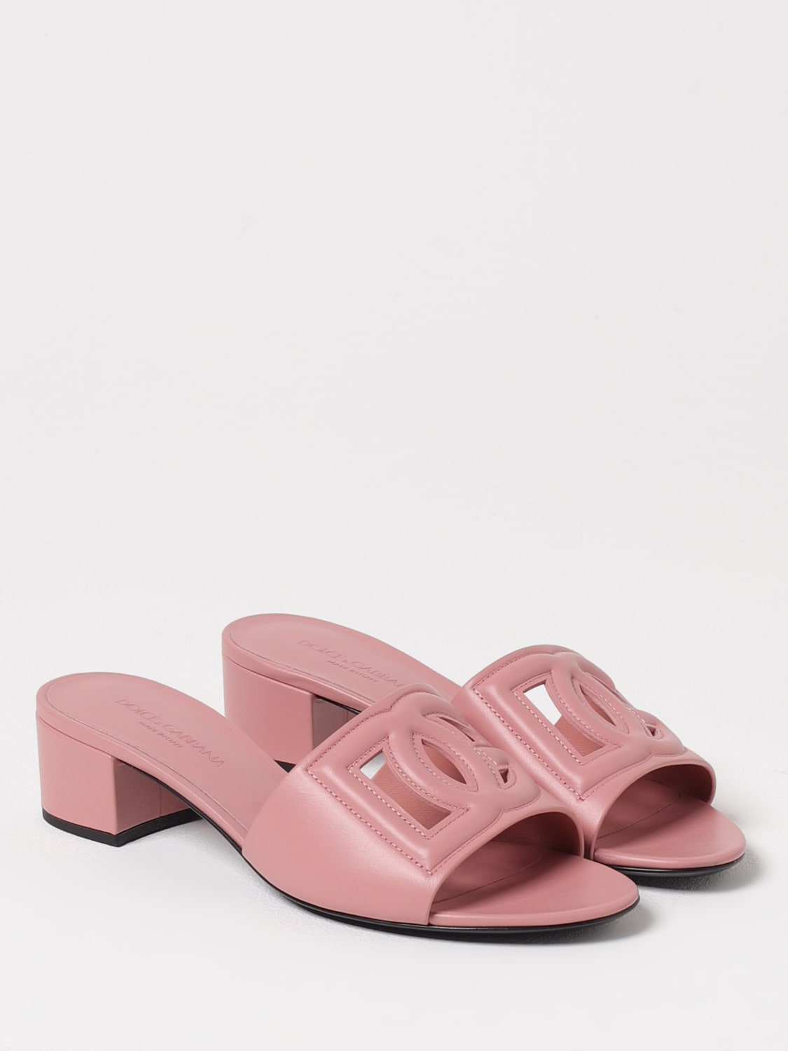サンダル・ミュール DOLCE  GABBANA Women Sandals CR1755 AY329 80405 Pink DOLCE & GABBANA: Flat sandals woman - Pink | Dolce & Gabbana