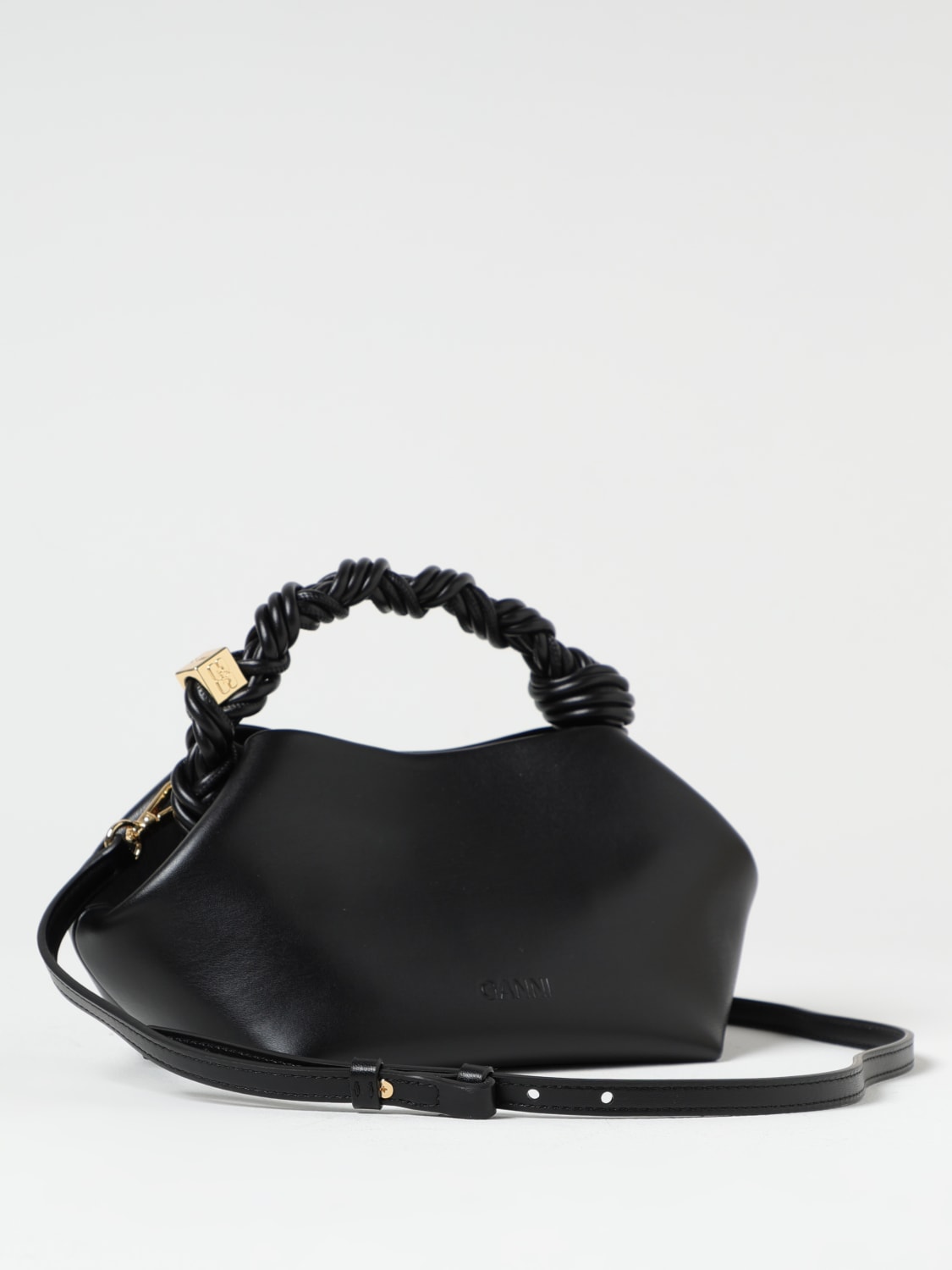 GANNI MINI BOLSO: Bolso de mano mujer Ganni, Negro - Img 2
