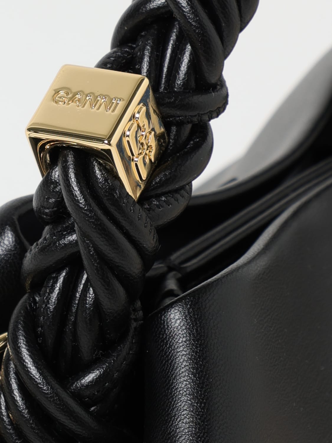 GANNI MINI BOLSO: Bolso de mano mujer Ganni, Negro - Img 3