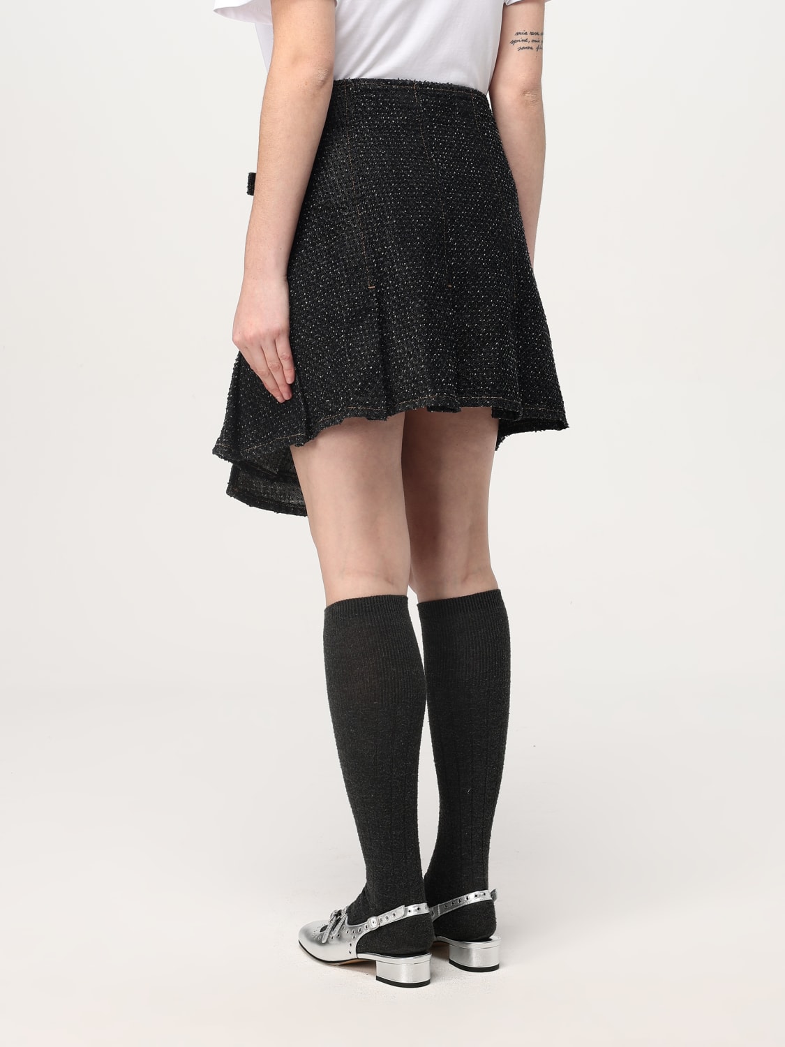 スカート GANNI Woman Skirt Black J1618 099 Black Women's Skirts | Midi, Mini & Maxi Styles | GANNI US