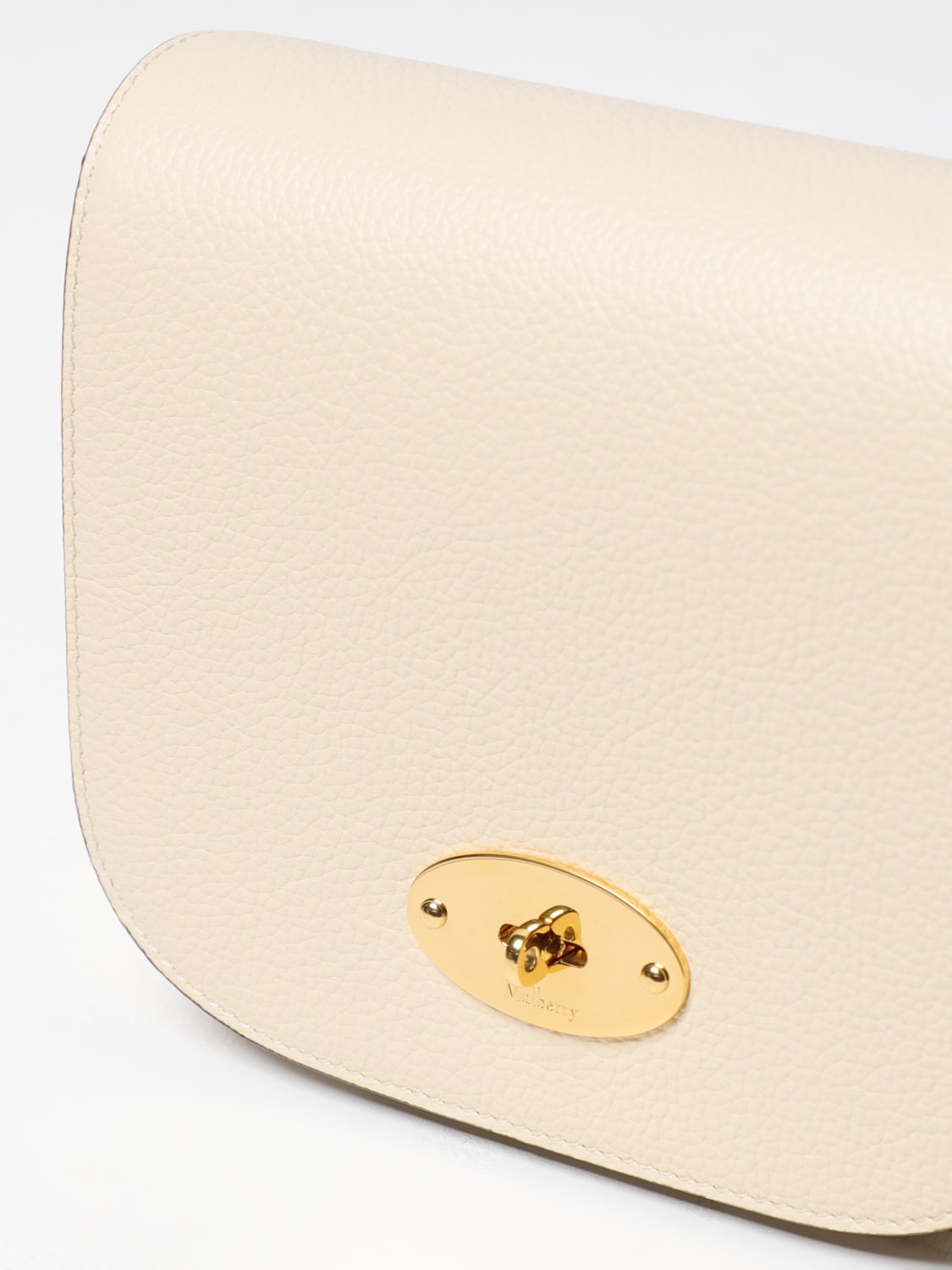 MULBERRY BORSA MINI: Borsa a tracolla Darley Mulberry in pelle a grana, Beige - Img 3