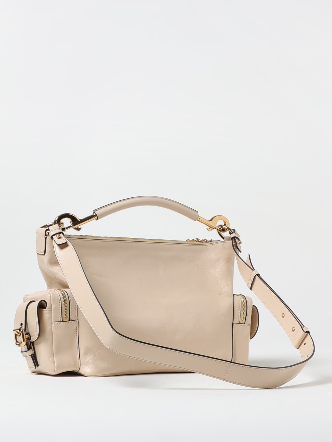 ハンドバッグ CHLOE Woman Handbag Beige CHC24AS534N83 24Q Chloé Beige leather camera bag | TheDoubleF
