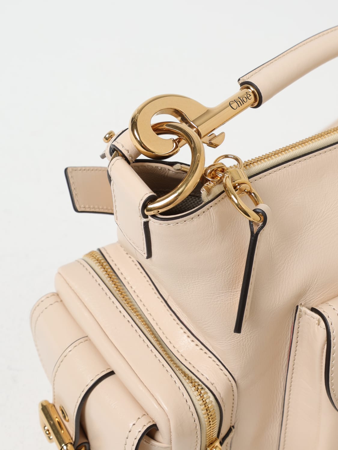CHLOÉ: Crossbody bags woman - Beige | Chloé handbag
