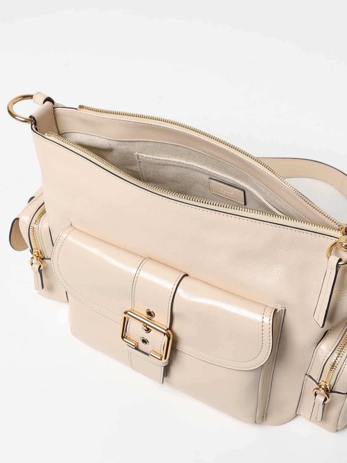 CHLOÉ: Crossbody bags woman - Beige | Chloé handbag