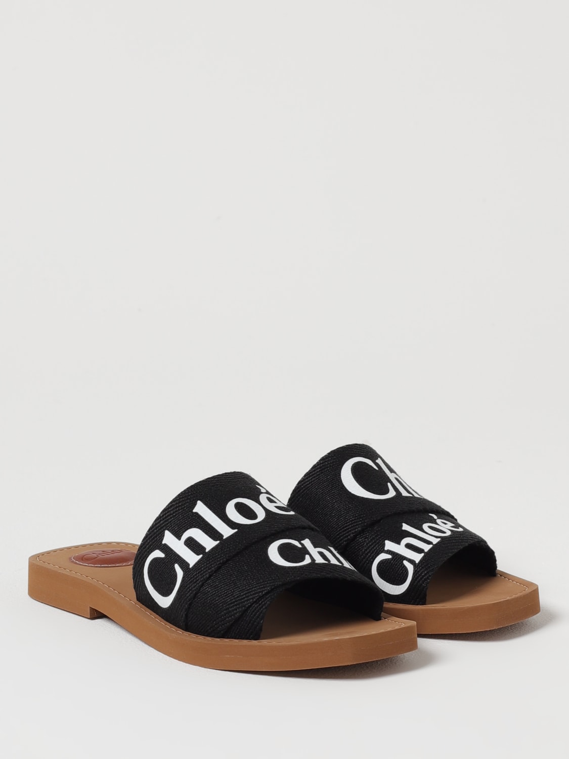 サンダル・ミュール CHLOE Women Sandals CHC22U188Z3 001 BLACK CHLOÉ: Flat sandals woman - Black | Chloé flat sandals