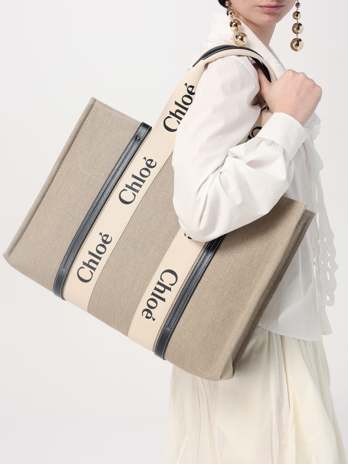 トートバッグ CHLOE Woman Tote bags Beige CHC22AS382I26 91J CHLOÉ: Handbag woman - Beige | Chloé tote bags CHC22AS382I26
