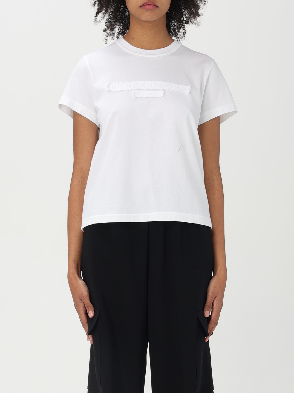 Tシャツ・カットソー ALEXANDER WANG Woman T-Shirt White 1CC1251991 100 ALEXANDER WANG：Tシャツ レディース - ホワイト | GIGLIO.COM