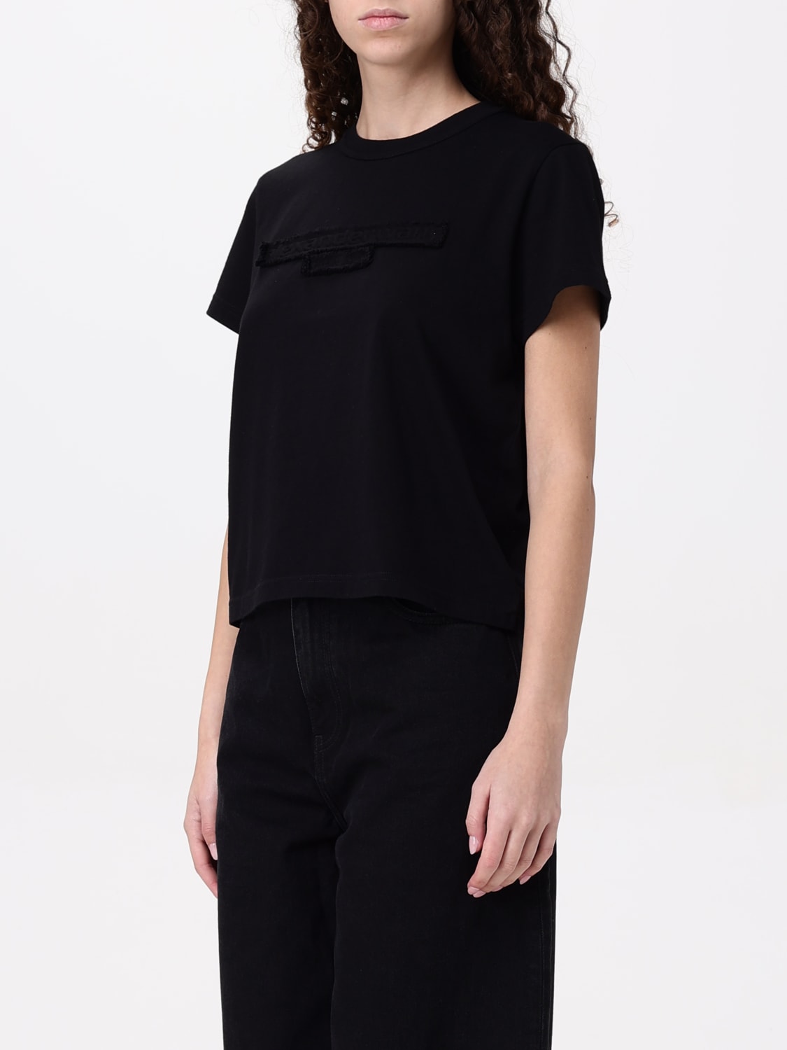 ALEXANDER WANG T-SHIRTS: T-shirt Alexander Wang in cotone , Nero - Img 3