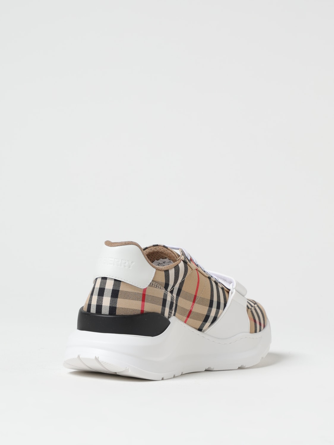 スニーカー BURBERRY Men Sneakers Beige 8048577 Burberry Vintage check cotton blend sneakers - Dark Beige