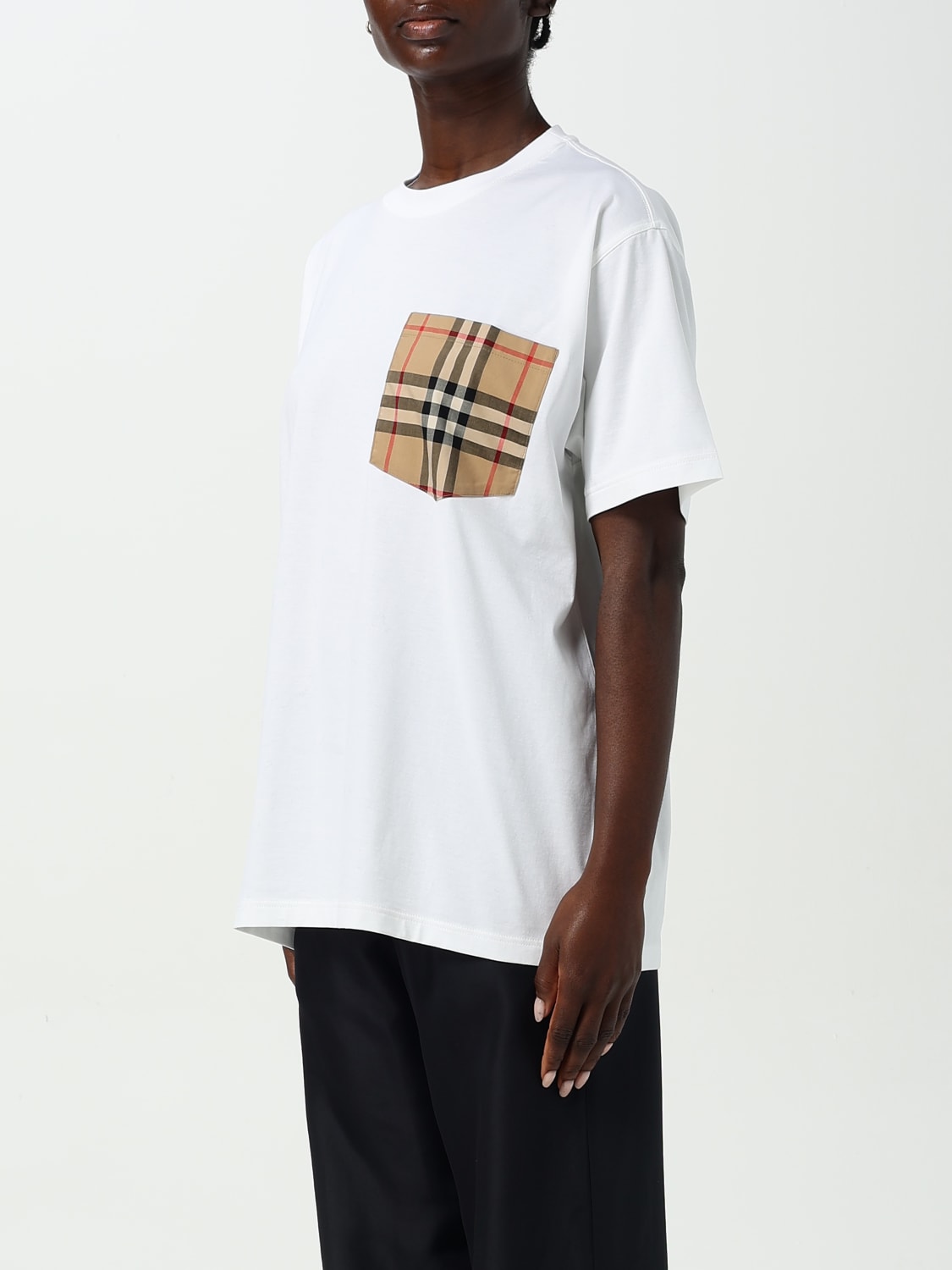 【BURBERRY】T-SHIRT Burberry Harriston Logo Cotton T-Shirt | Saks Fifth Avenue