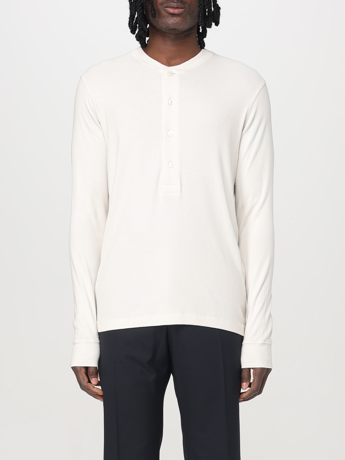 Tシャツ・カットソー TOM FORD Men T-shirt Beige JHL014JMC048S25 AW004 TOM FORD: T-shirt men - Beige | Tom Ford t-shirt