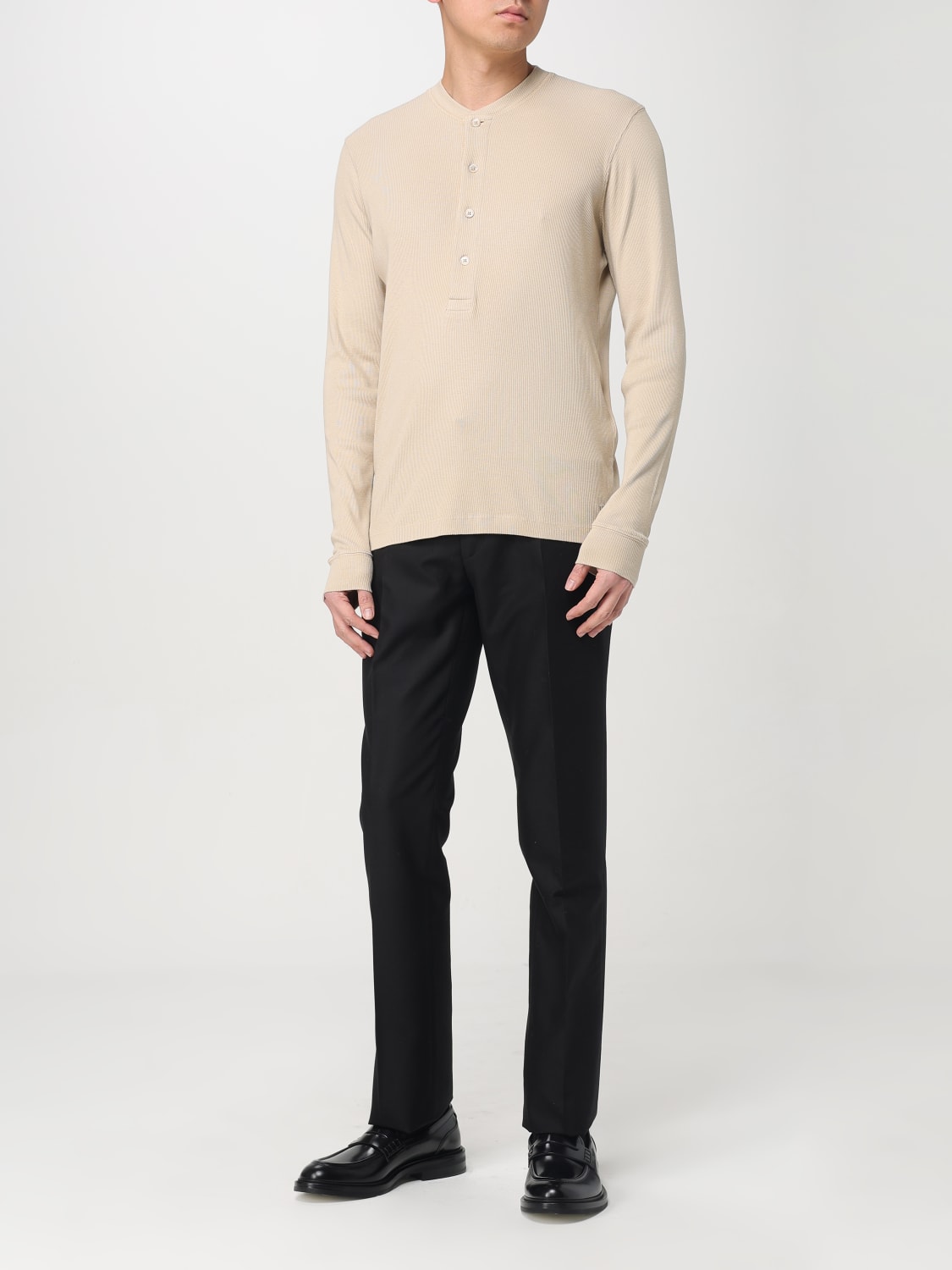 Tシャツ・カットソー TOM FORD Men T-shirt Sand JHL014JMC048S25 JB220 TOM FORD: T-shirt men - Sand | Tom Ford t-shirt