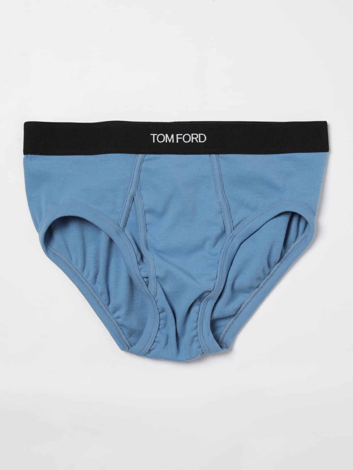 TOM FORD INTIMO: Slip Tom Ford in cotone stretch , Blue 1 - Img 1