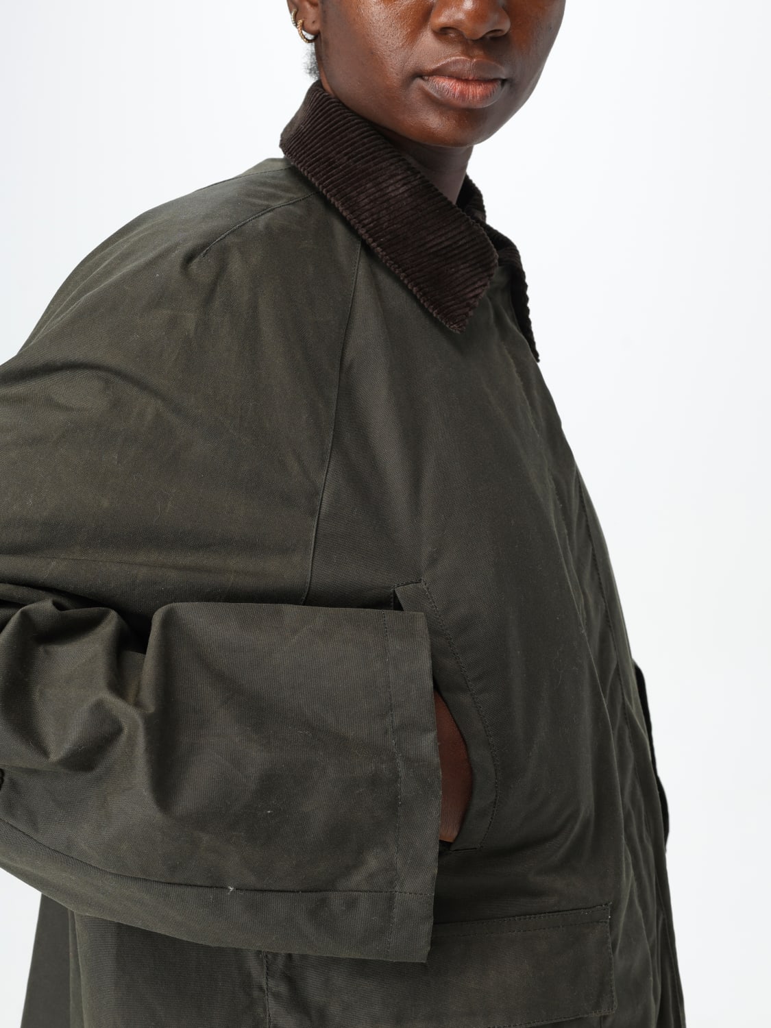 ジャケット TOTEME Woman Jacket Green 244WRO4722FB0320 032 Green Jacket with corduroy collar TOTEME - Vitkac GB