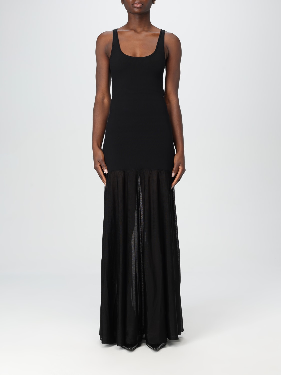 ワンピース toteme DRESS (251WRD0180YA0138 001) TOTEME: Dress woman - Black | Toteme dress 251WRD0180YA0138