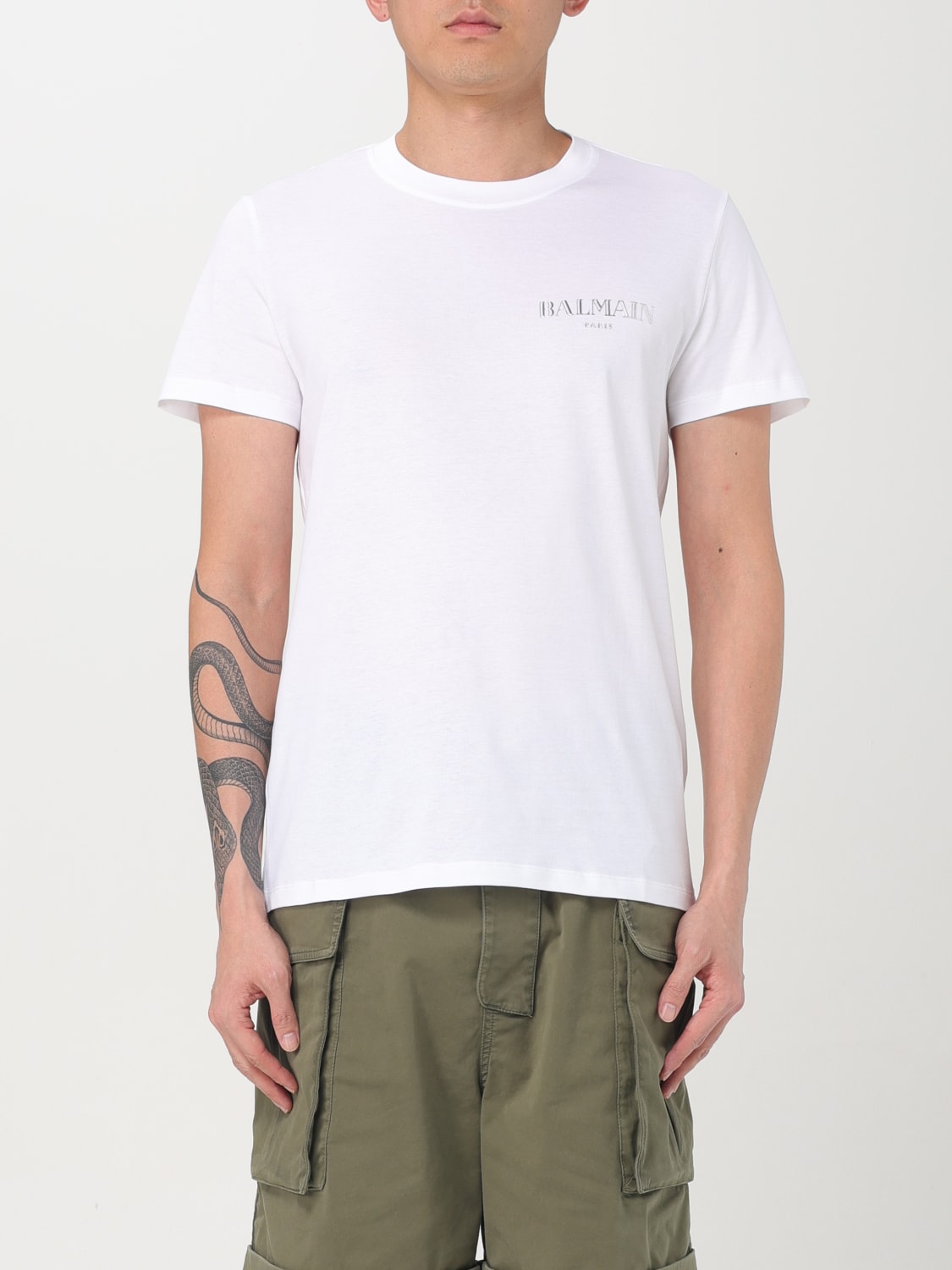 BALMAIN T-SHIRT: T-shirt men Balmain, White - Img 1