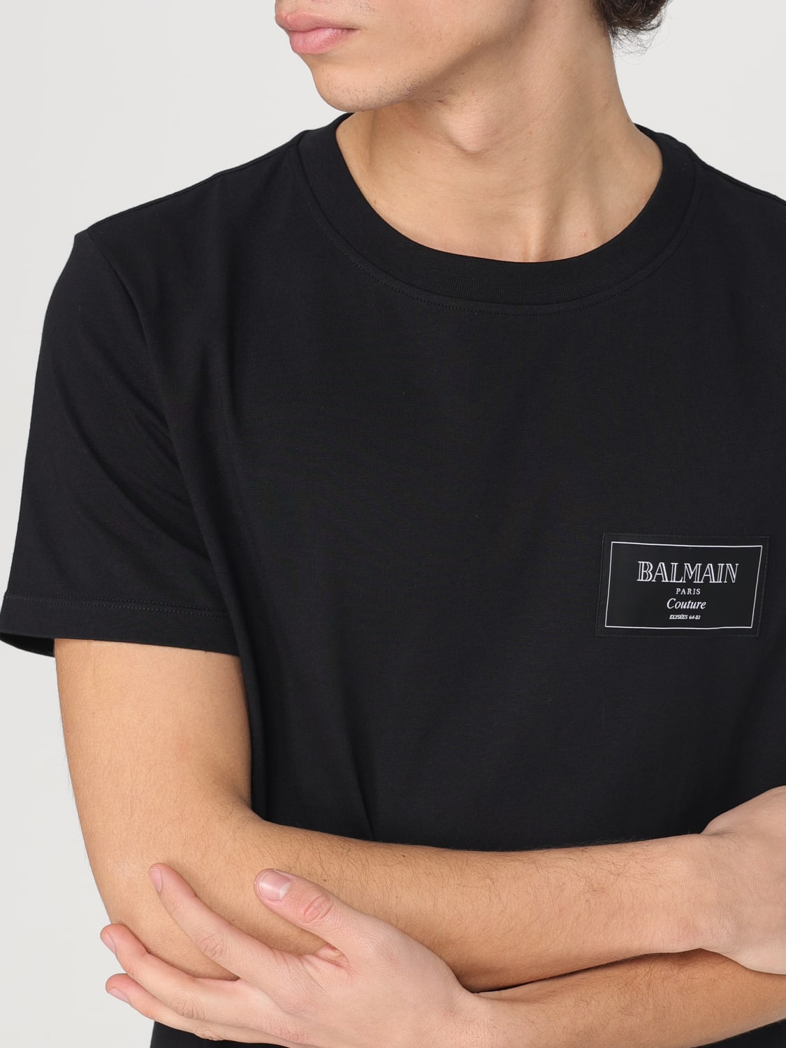 Tシャツ・カットソー BALMAIN Men T Shirts EH1EF000BC91 0PA Black BALMAIN: T-shirt men - Black | Balmain t-shirt EH1EF000BC91
