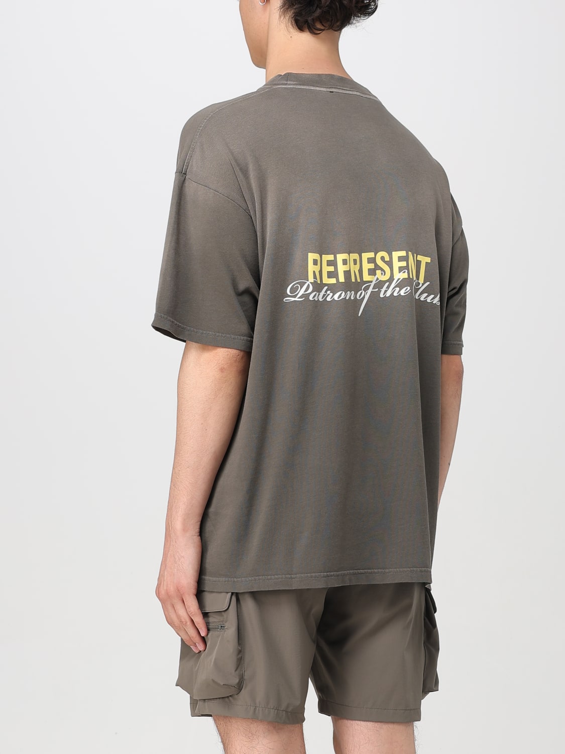 REPRESENT T-SHIRT: T-shirt men Represent, Charcoal - Img 3