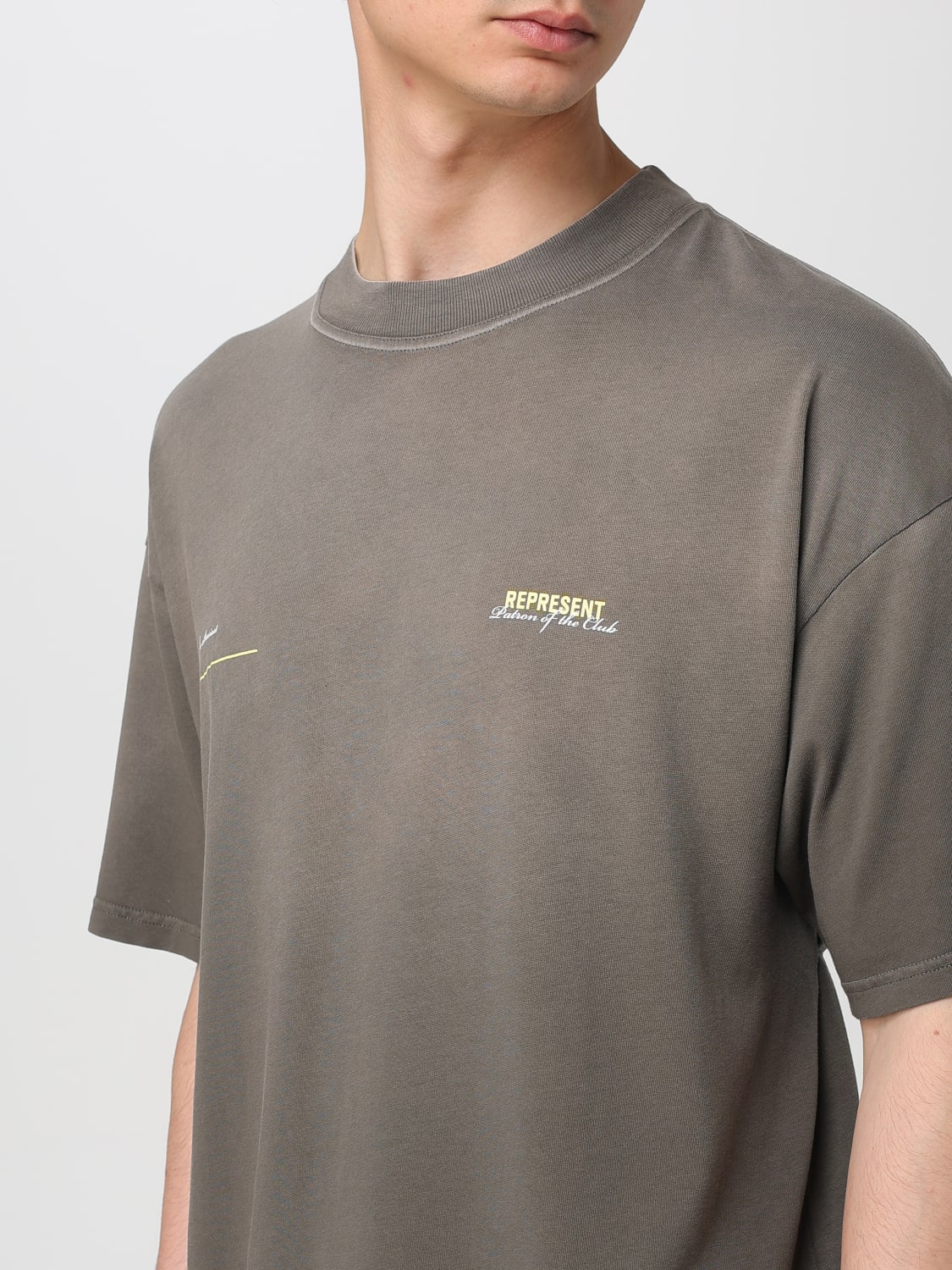 REPRESENT T-SHIRT: T-shirt men Represent, Charcoal - Img 4