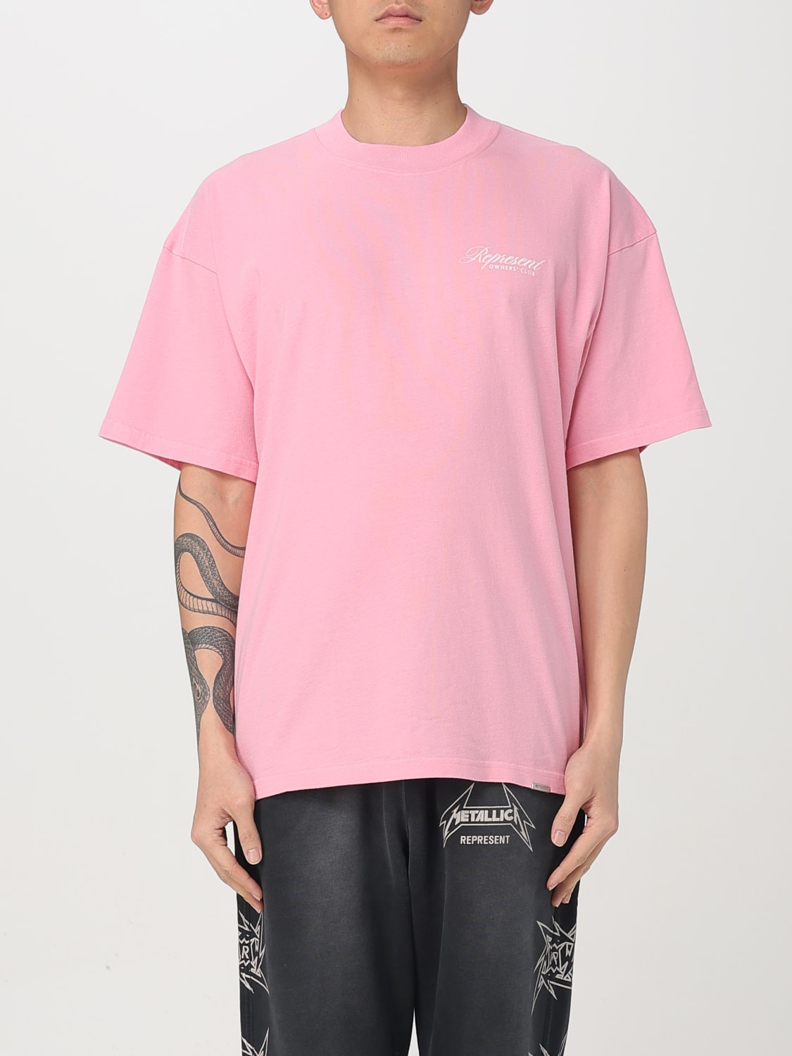 Tシャツ・カットソー REPRESENT Men T Shirts OCM41201CO Pink REPRESENT: T-shirt men - Pink | Represent t-shirt OCM41201