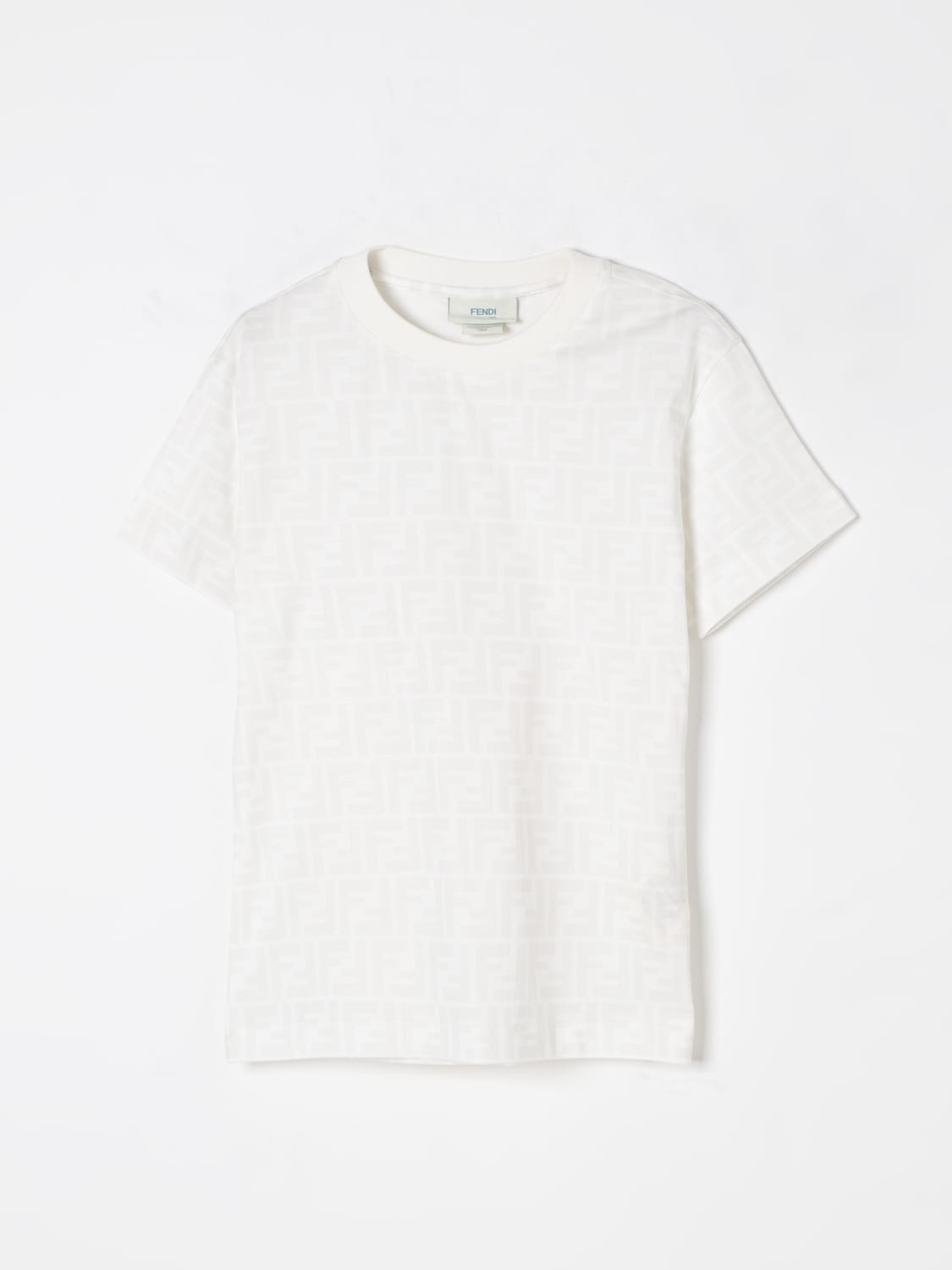FENDI CAMISETA: Camiseta niños Fendi, Blanco - Img 1