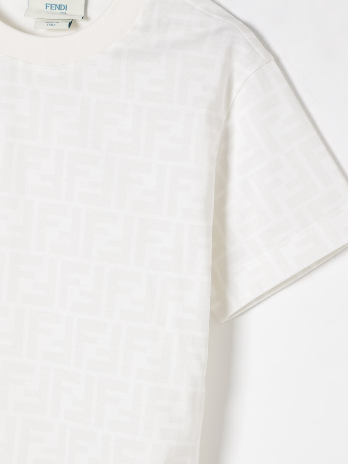 FENDI CAMISETA: Camiseta niños Fendi, Blanco - Img 3