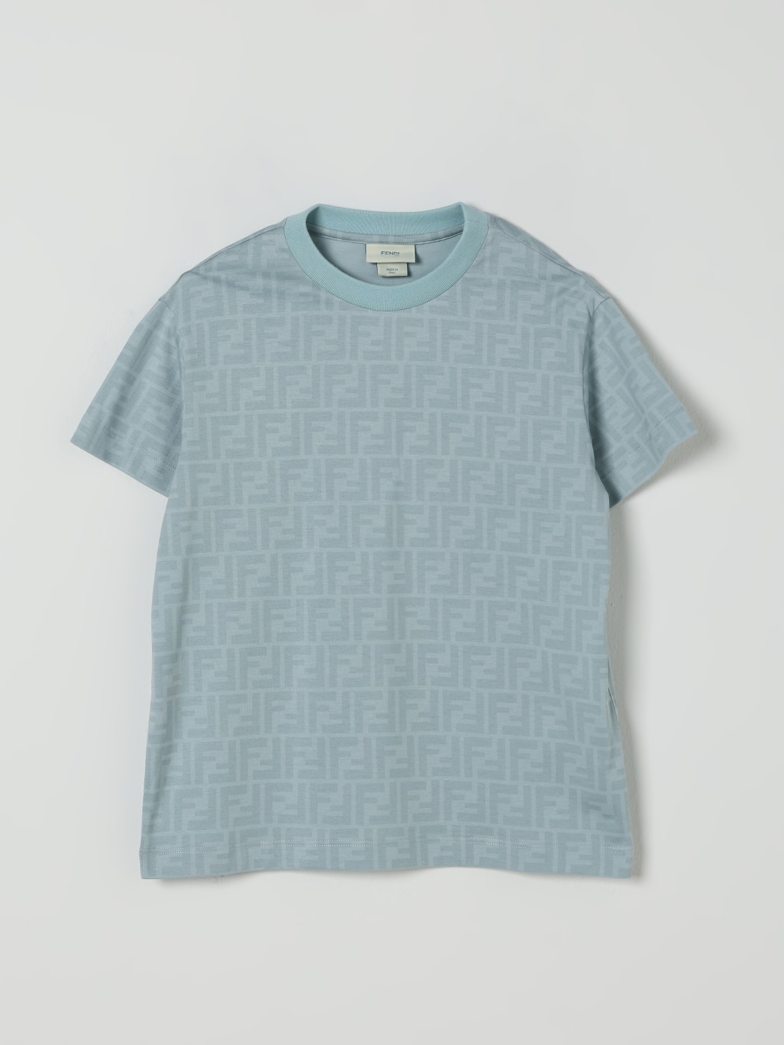 FENDI CAMISETA: Camiseta niños Fendi, Grisáceo - Img 1