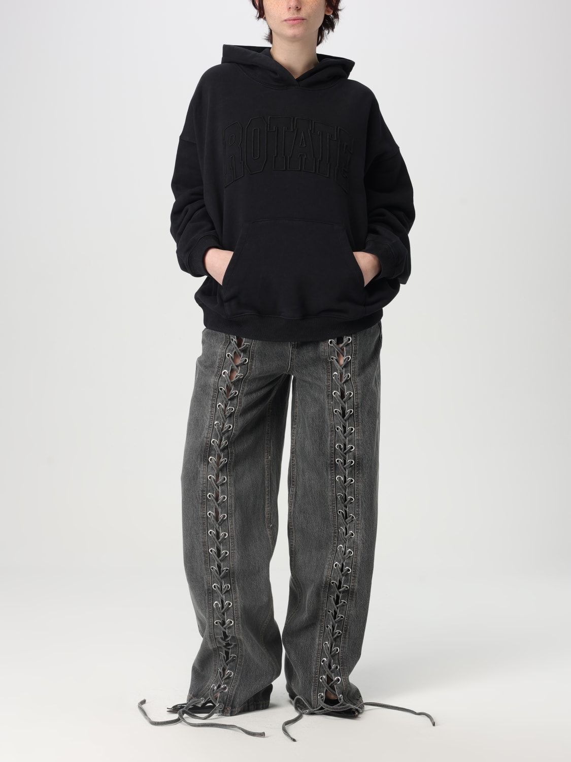 ROTATE: Sweatshirt woman - Black | Rotate sweatshirt 113449